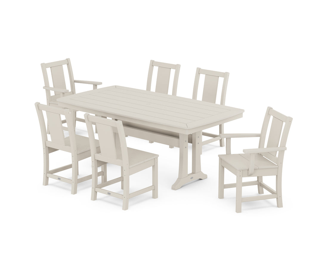 POLYWOOD® Prairie 7-Piece Dining Set with Trestle Legs