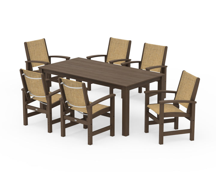 POLYWOOD® Coastal 7-Piece Parsons Dining Set