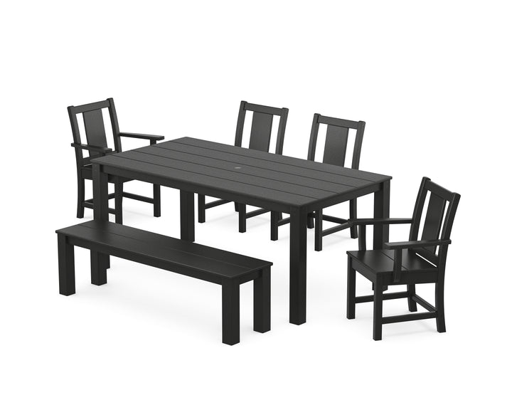 POLYWOOD® Prairie 6-Piece Parsons Dining Set with Bench