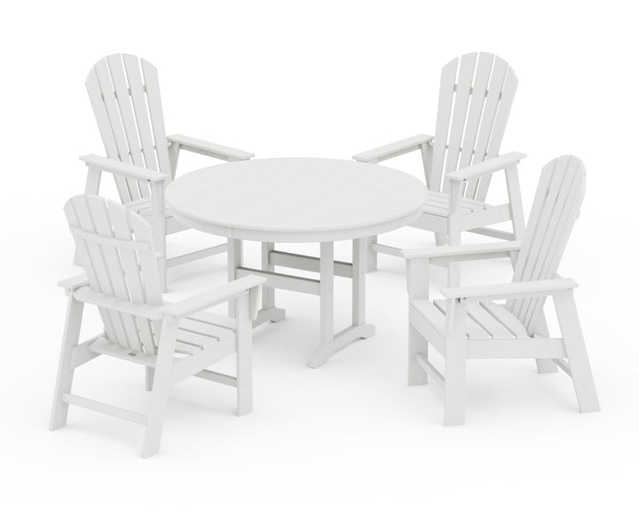 POLYWOOD® South Beach 5-Piece Round Farmhouse Dining Set