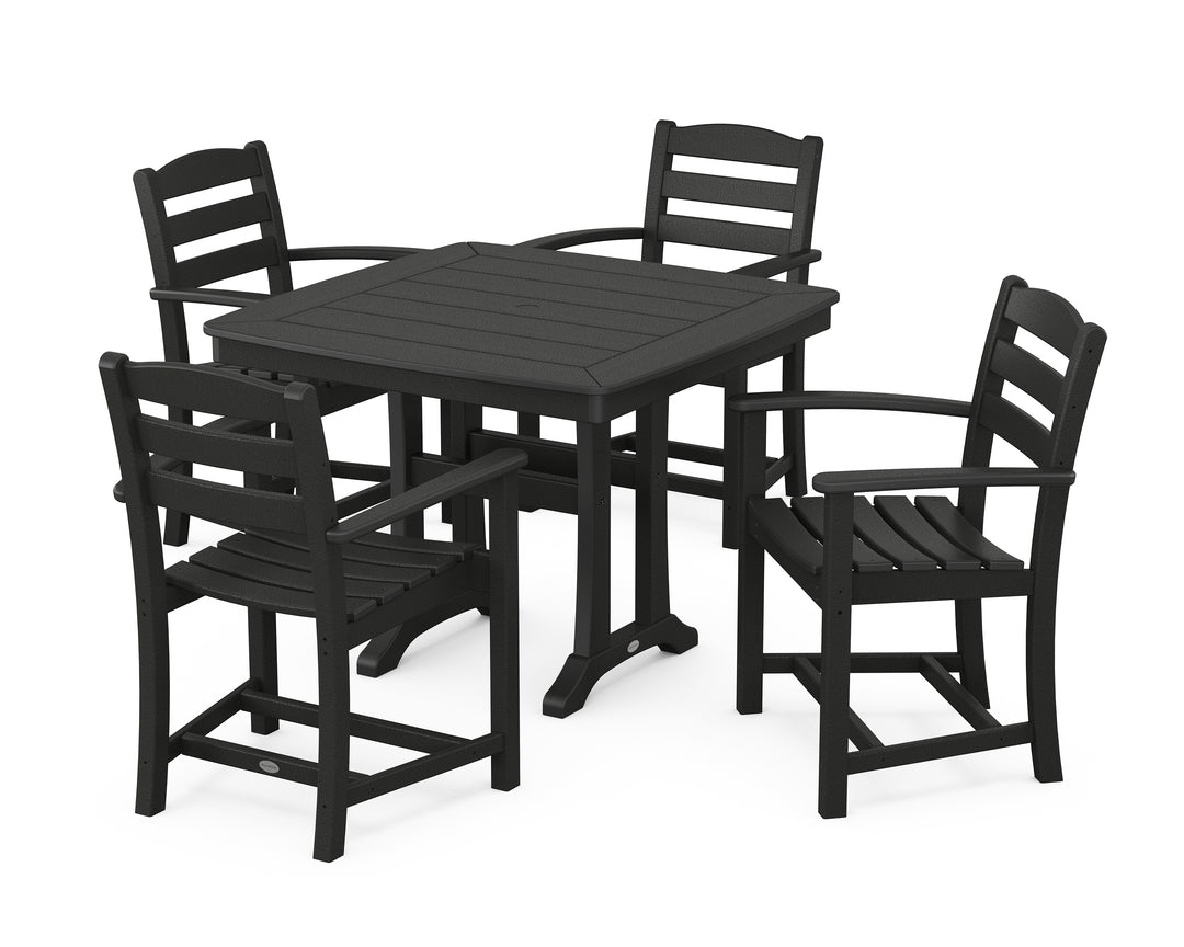 POLYWOOD® La Casa Café 5-Piece Dining Set with Trestle Legs