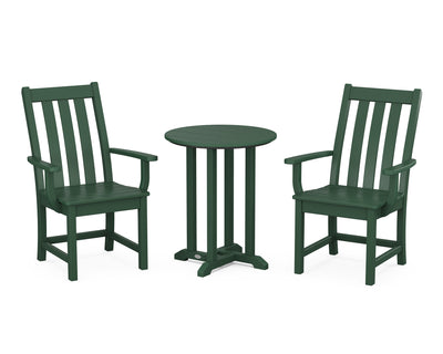 Vineyard 3-Piece Round Bistro Dining Set