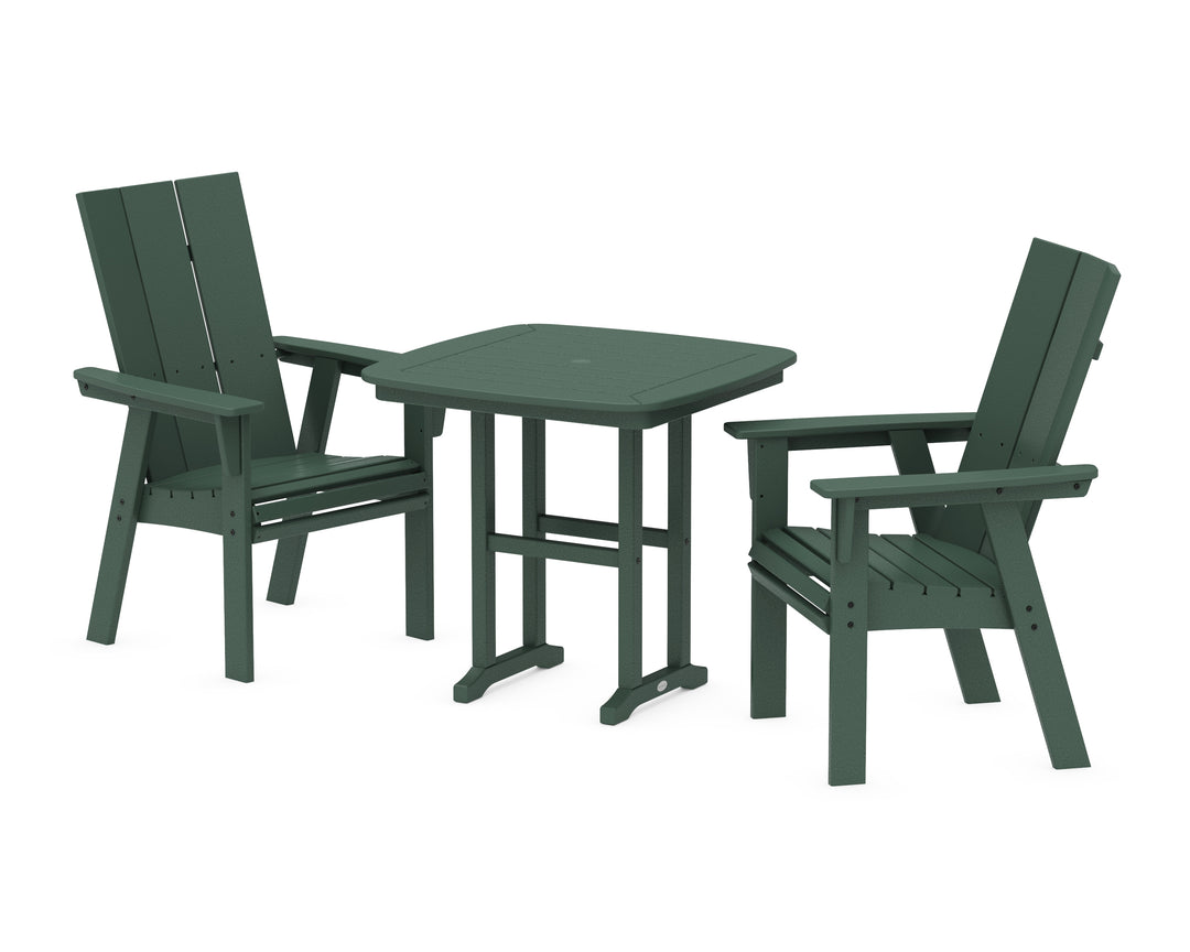 POLYWOOD® Modern Adirondack 3-Piece Dining Set