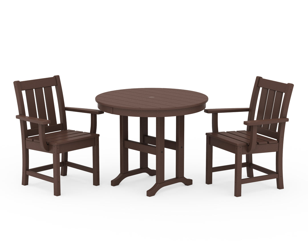 POLYWOOD® Oxford 3-Piece Farmhouse Dining Set