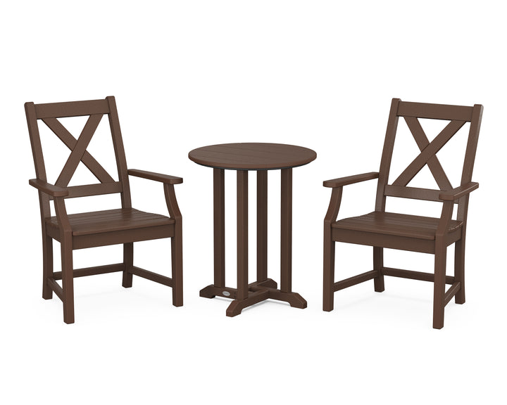 POLYWOOD® Braxton 3-Piece Round Bistro Dining Set