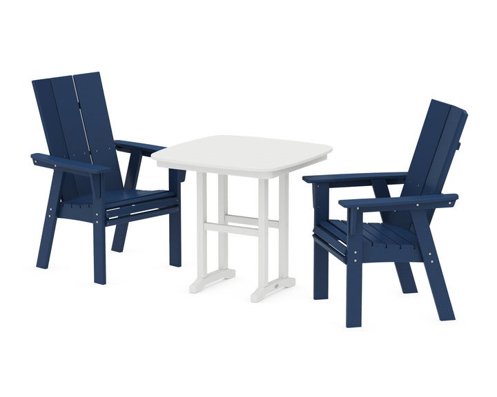 POLYWOOD® Modern Adirondack 3-Piece Dining Set