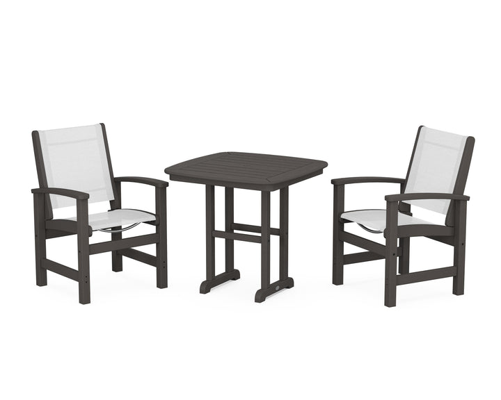 POLYWOOD® Coastal 3-Piece Dining Set