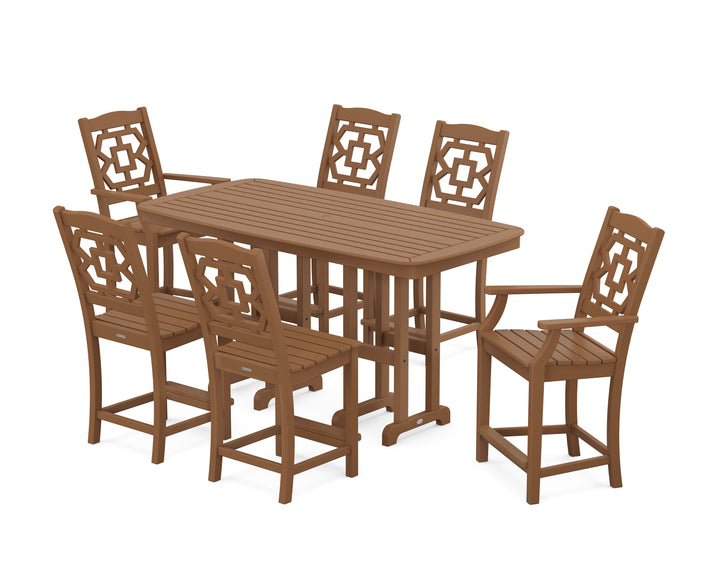 Martha Stewart by POLYWOOD® Chinoiserie 7-Piece Counter Set