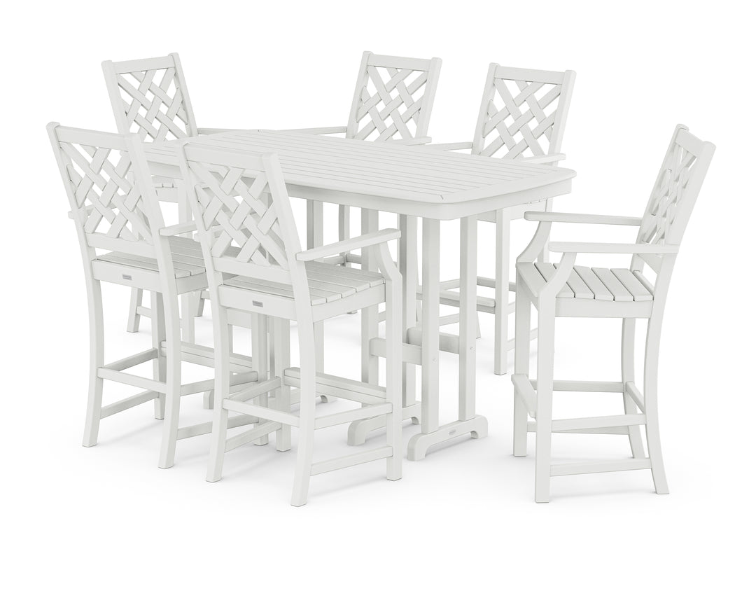Country Living Wovendale Arm Chair 7-Piece Bar Set