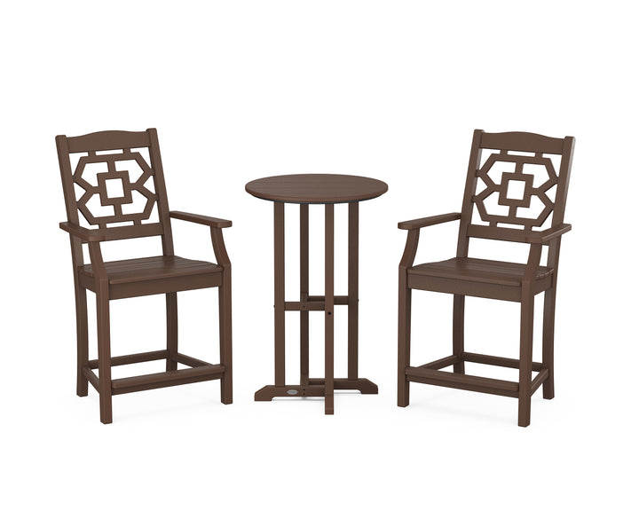 Martha Stewart by POLYWOOD® Chinoiserie 3-Piece Farmhouse Bistro Counter Set