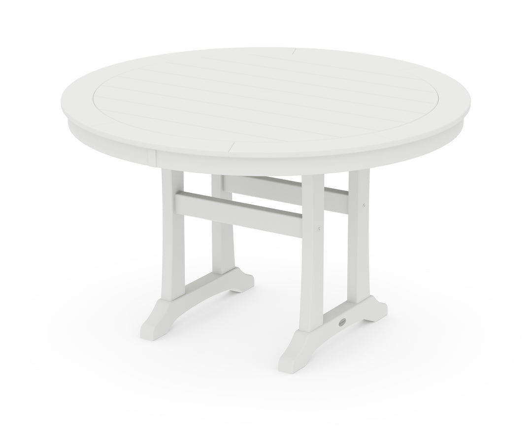 POLYWOOD® Nautical Trestle 48" Round Dining Table