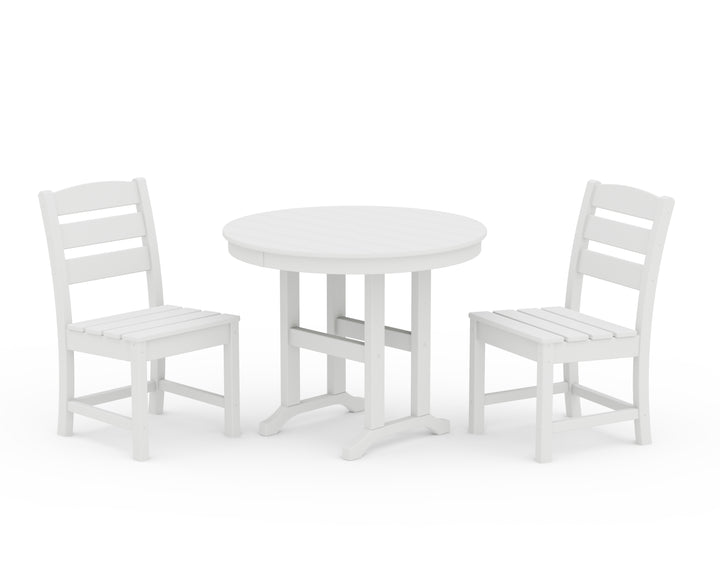 POLYWOOD® Lakeside Side Chair 3-Piece Round Dining Set