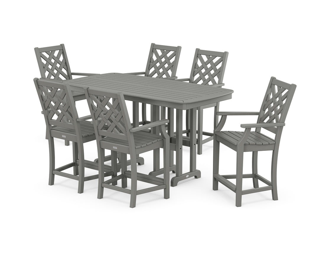 Country Living Wovendale Arm Chair 7-Piece Counter Set