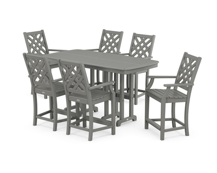 Country Living Wovendale Arm Chair 7-Piece Counter Set