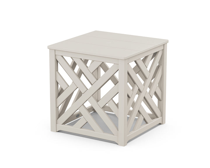 POLYWOOD® Chippendale Umbrella Stand Accent Table