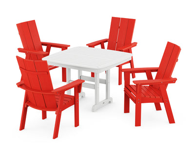 Modern Curveback Adirondack 5-Piece Dining Set