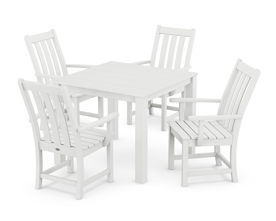 POLYWOOD® Vineyard 5-Piece Parsons Dining Set
