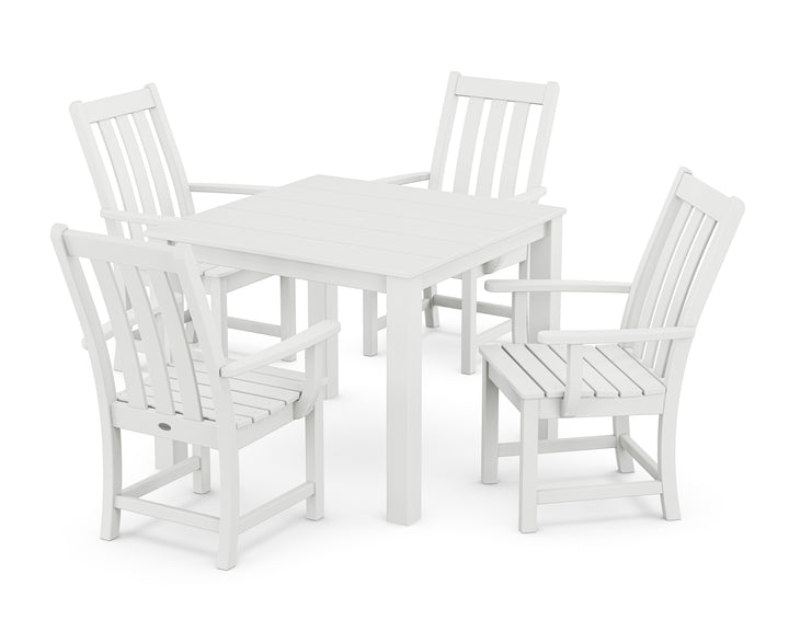 POLYWOOD® Vineyard 5-Piece Parsons Dining Set