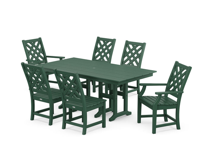 Country Living Wovendale 7-Piece Farmhouse Dining Set