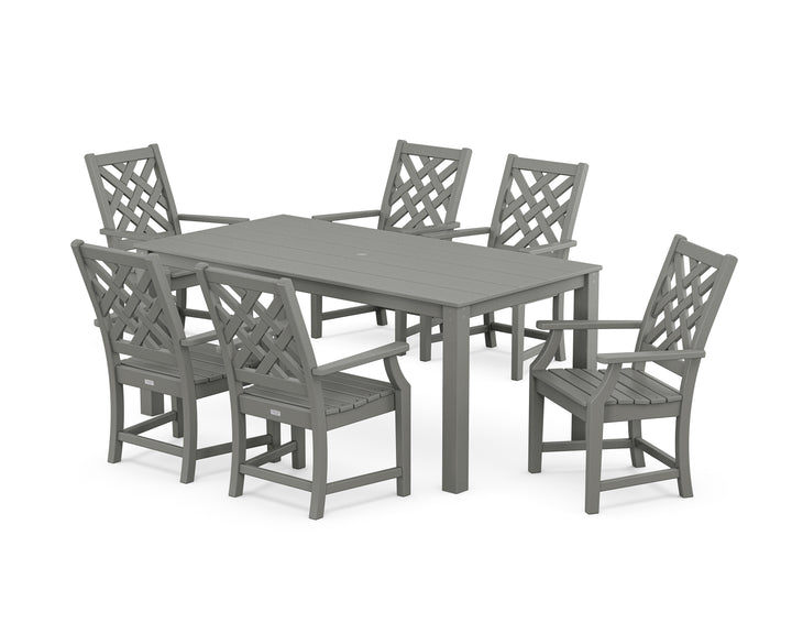 Country Living Wovendale Arm Chair 7-Piece Parsons Dining Set