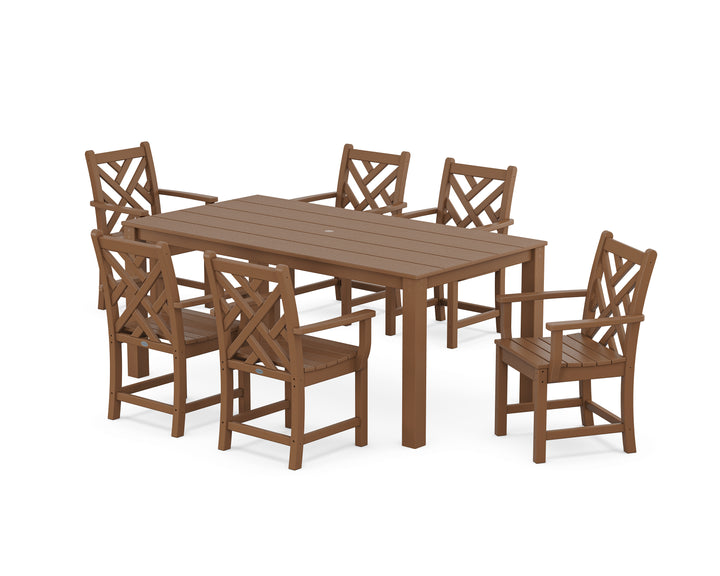 POLYWOOD® Chippendale Arm Chair 7-Piece Parsons Dining Set