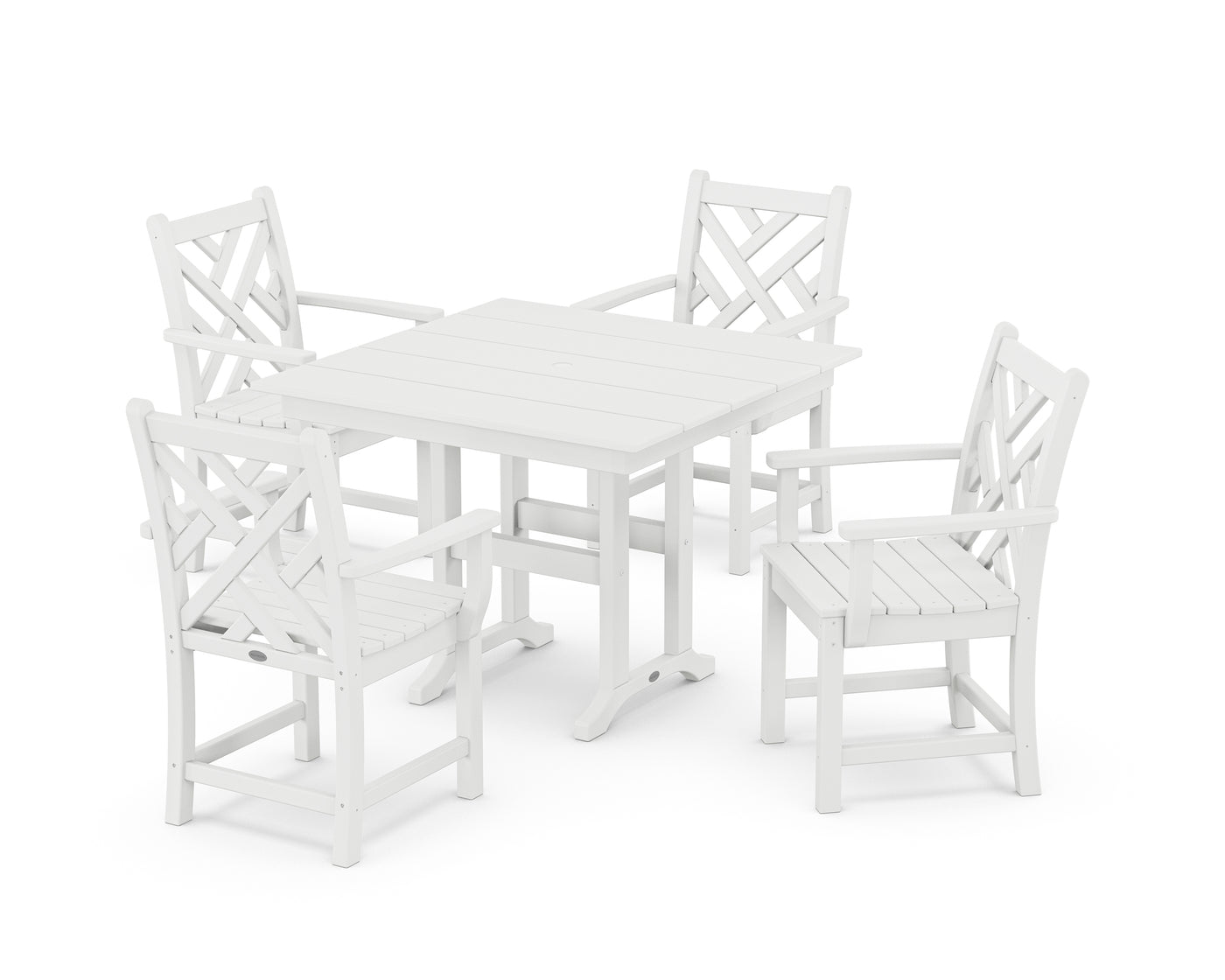 Chippendale 5-Piece Farmhouse Dining Set