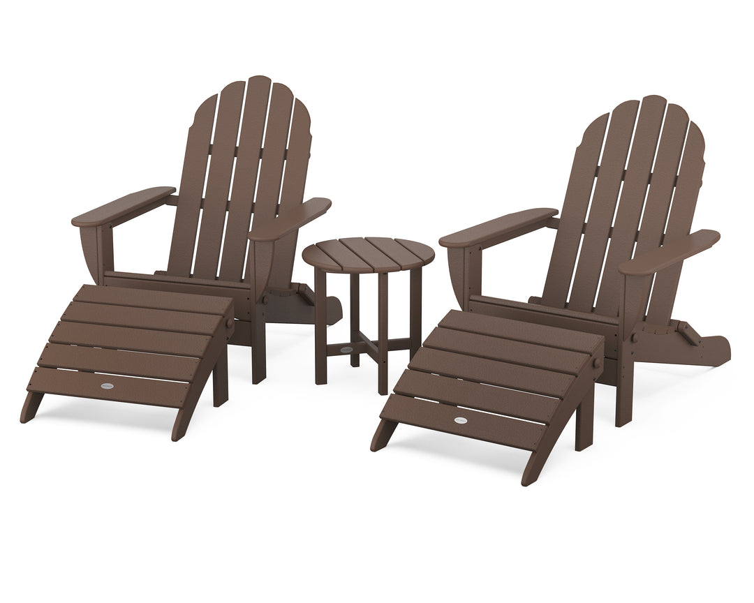 POLYWOOD® Classic Oversized Adirondack 5-Piece Casual Set