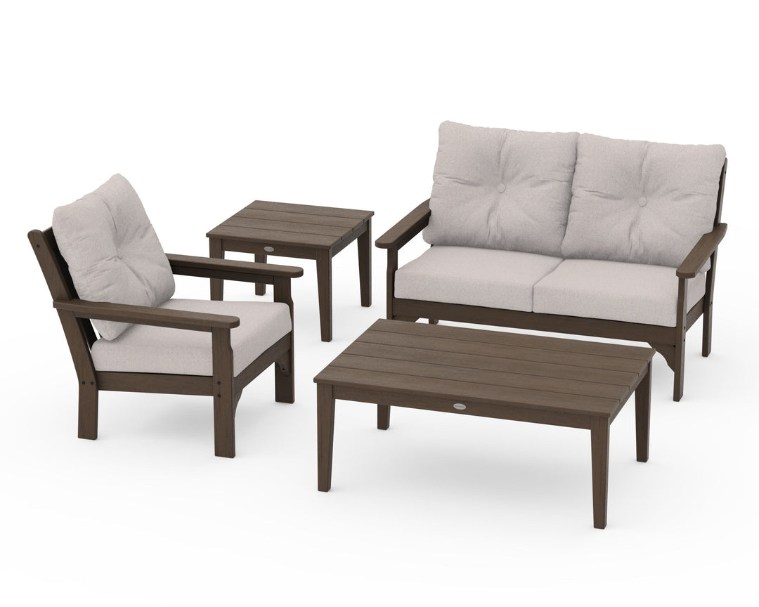 POLYWOOD® Vineyard 4-Piece Deep Seating Set