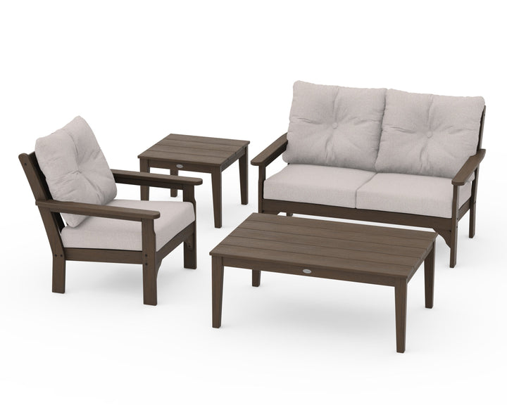 POLYWOOD® Vineyard 4-Piece Deep Seating Set