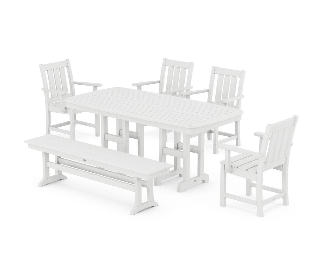 POLYWOOD® Oxford 6-Piece Dining Set with Bench