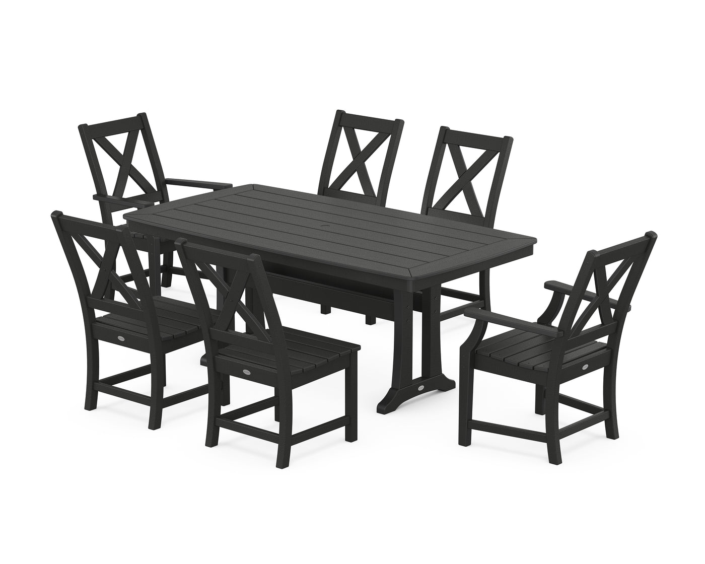 Braxton 7-Piece Dining Set with Trestle Legs