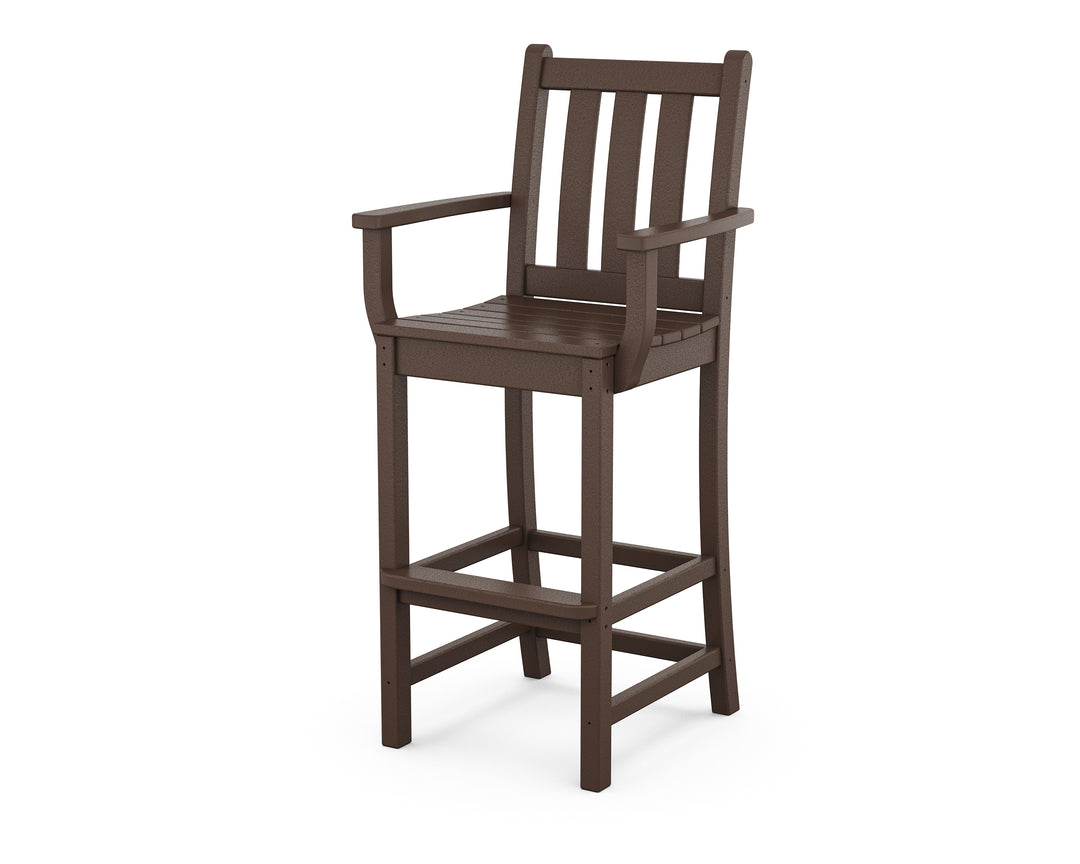 POLYWOOD® Traditional Garden Bar Arm Chair