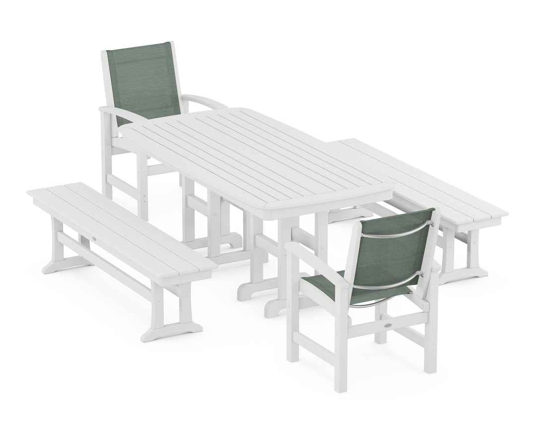 POLYWOOD® Coastal 5-Piece Dining Set