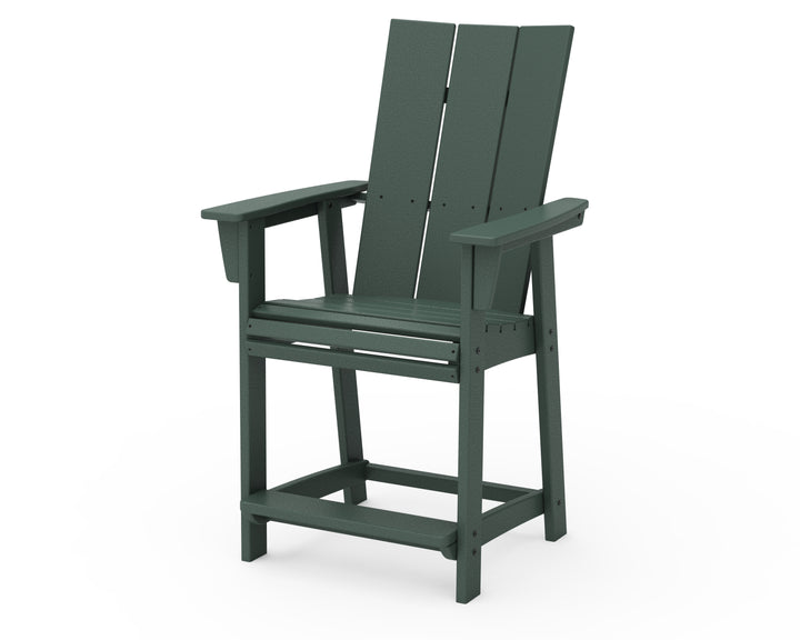 POLYWOOD® Modern Curveback Adirondack Counter Chair