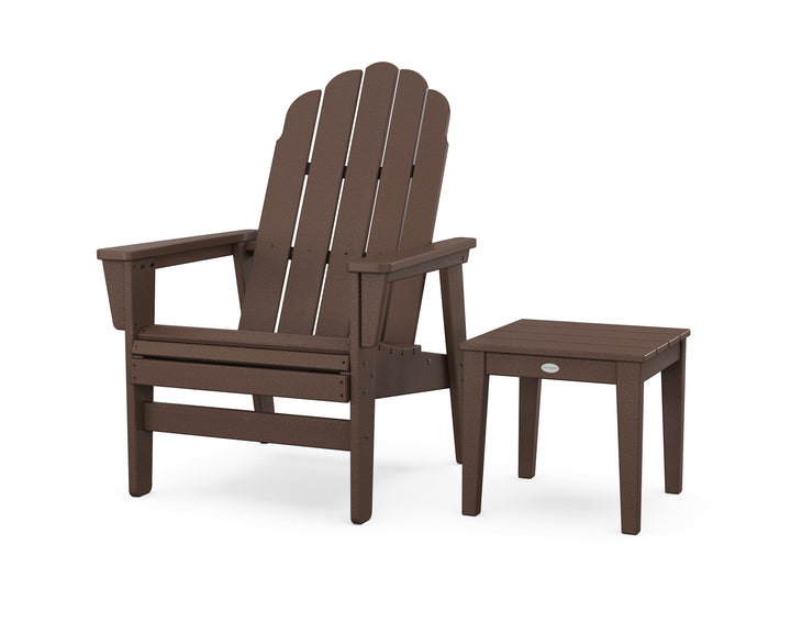 POLYWOOD® Vineyard Grand Upright Adirondack Chair with Side Table