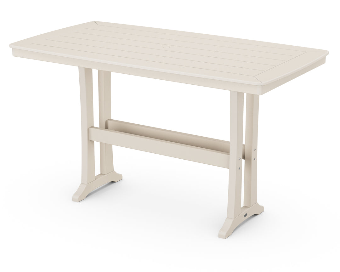 POLYWOOD® Nautical Trestle 38" x 73" Bar Table