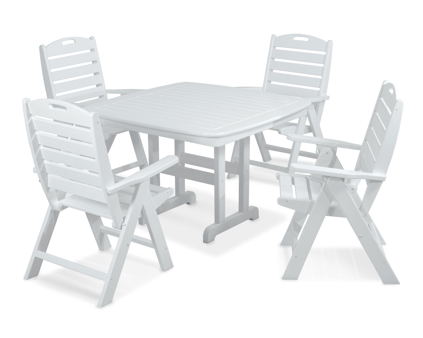 Nautical Highback Chair 5-Piece Dining Set