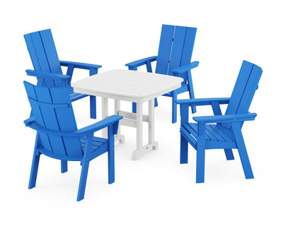 Modern Curveback Adirondack 5-Piece Dining Set