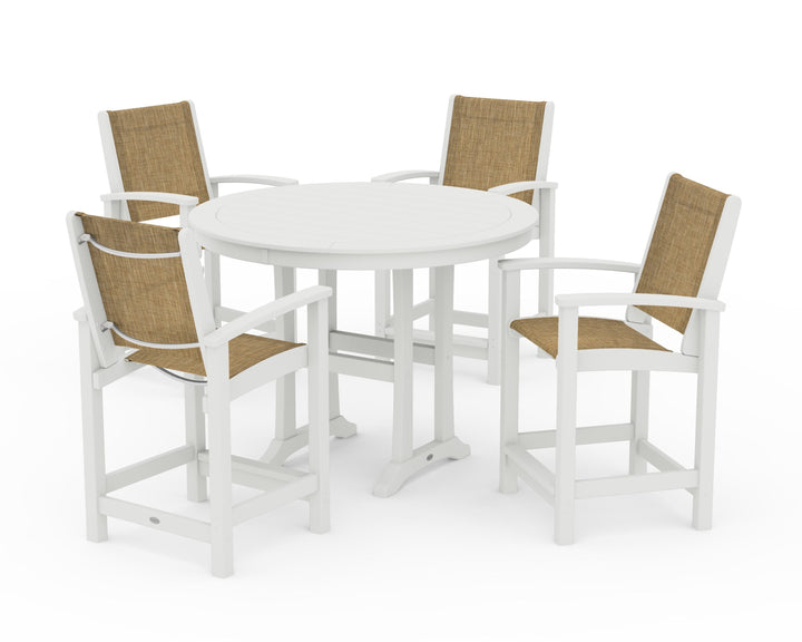 POLYWOOD® Coastal 5-Piece Counter Set
