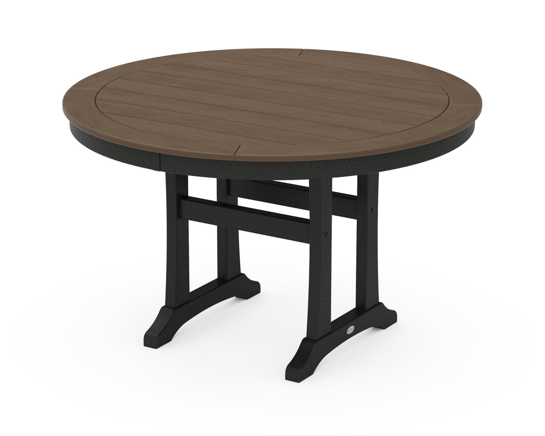 POLYWOOD® Nautical Trestle 48" Round Dining Table