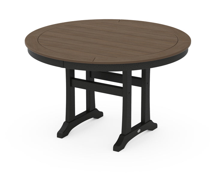 POLYWOOD® Nautical Trestle 48" Round Dining Table
