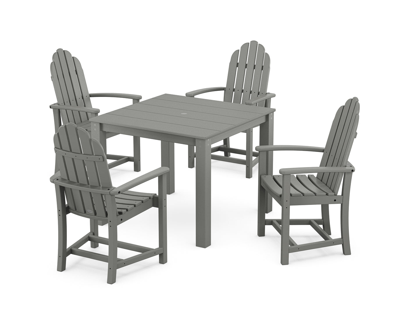 Classic Adirondack 5-Piece Parsons Dining Set