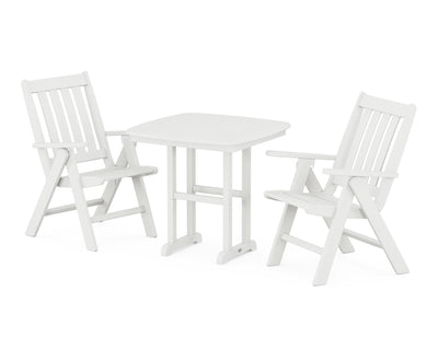 Vineyard Folding Chair 3-Piece Dining Set