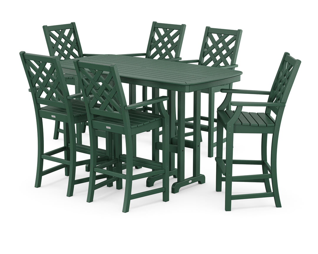 Country Living Wovendale Arm Chair 7-Piece Bar Set