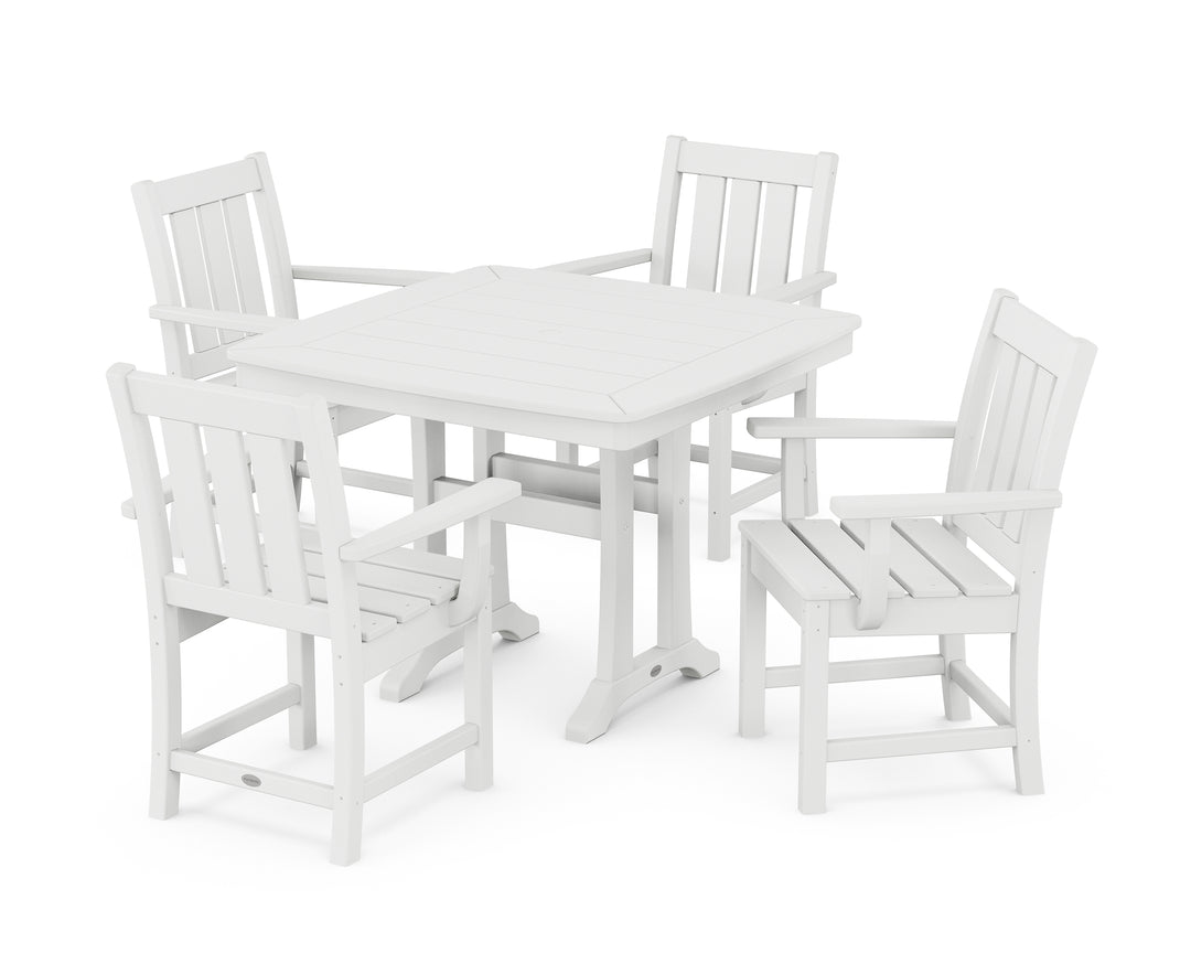 POLYWOOD® Oxford 5-Piece Dining Set with Trestle Legs