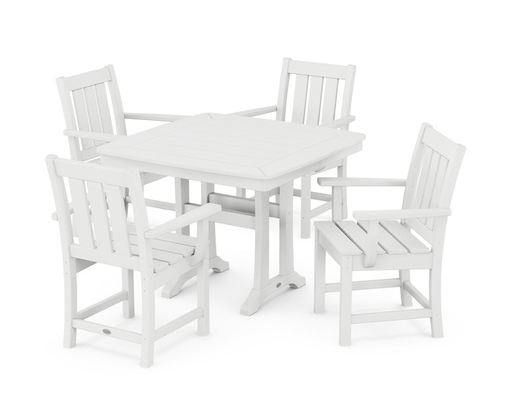 POLYWOOD® Oxford 5-Piece Dining Set with Trestle Legs