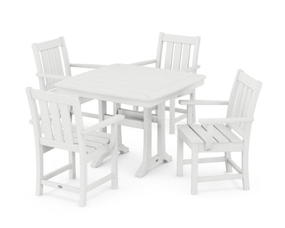 Oxford 5-Piece Dining Set with Trestle Legs