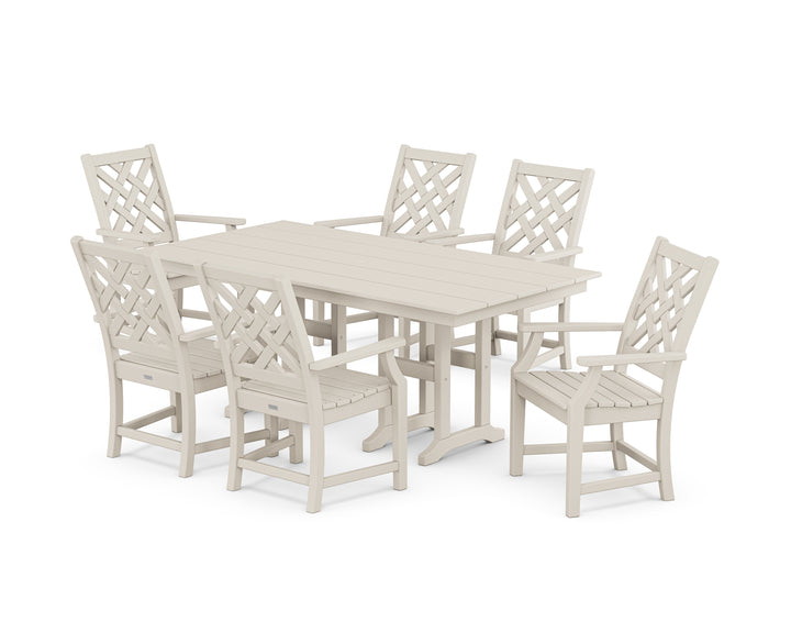 Country Living Wovendale Arm Chair 7-Piece Farmhouse Dining Set