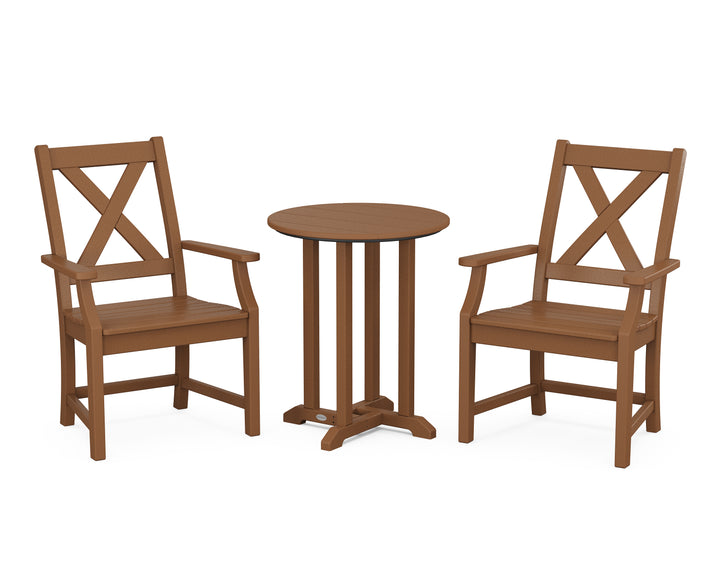 POLYWOOD® Braxton 3-Piece Round Bistro Dining Set