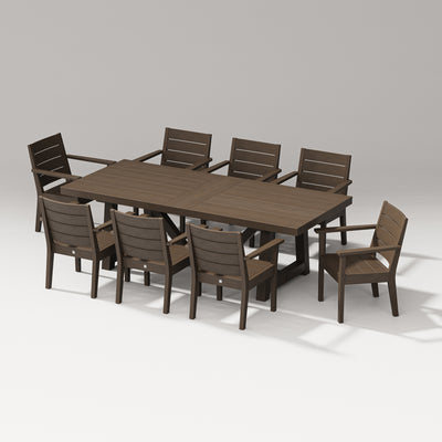 Latitude 9-Piece A-Frame Table Dining Set